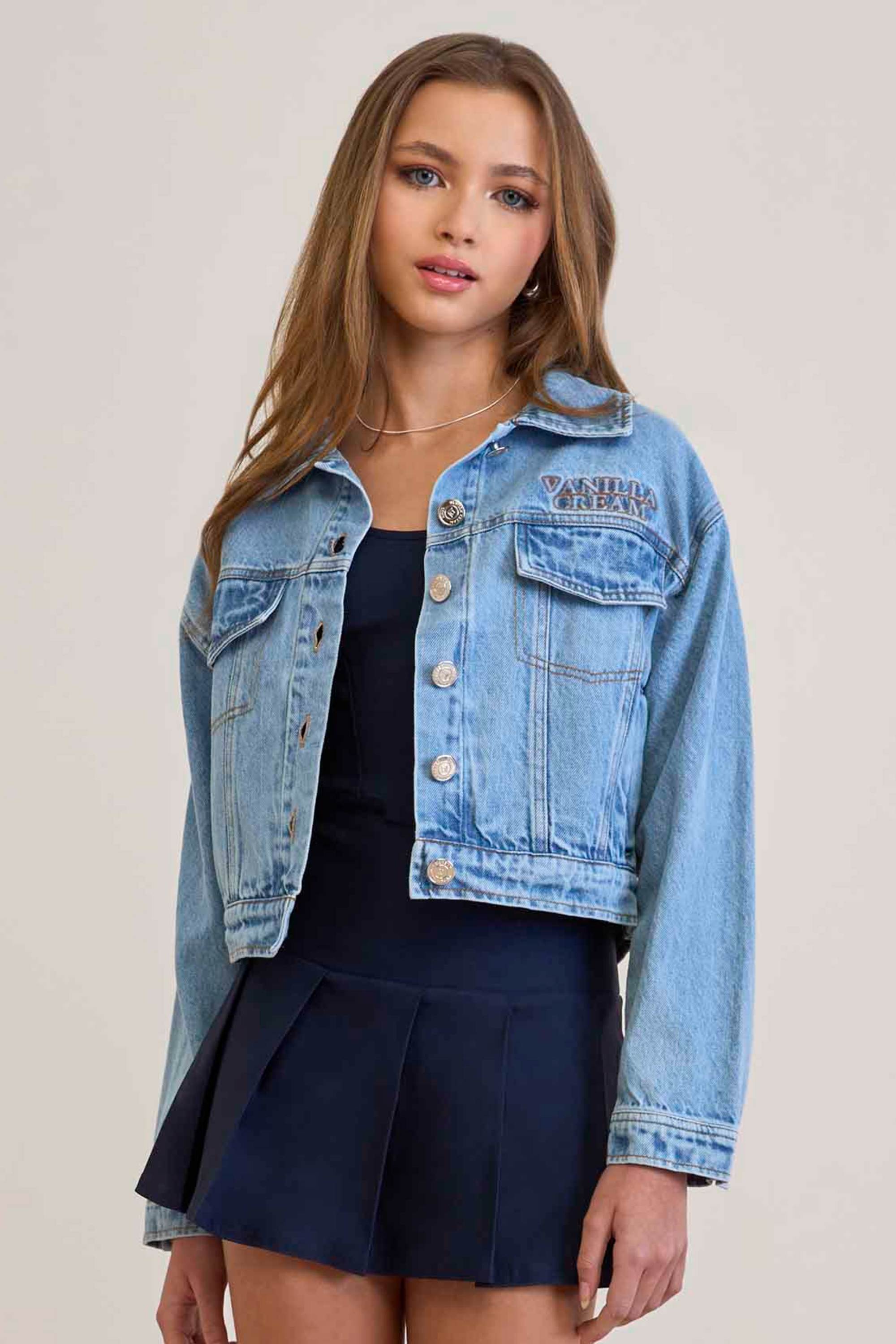 Jaqueta Jeans Juvenil Vanilla Cream