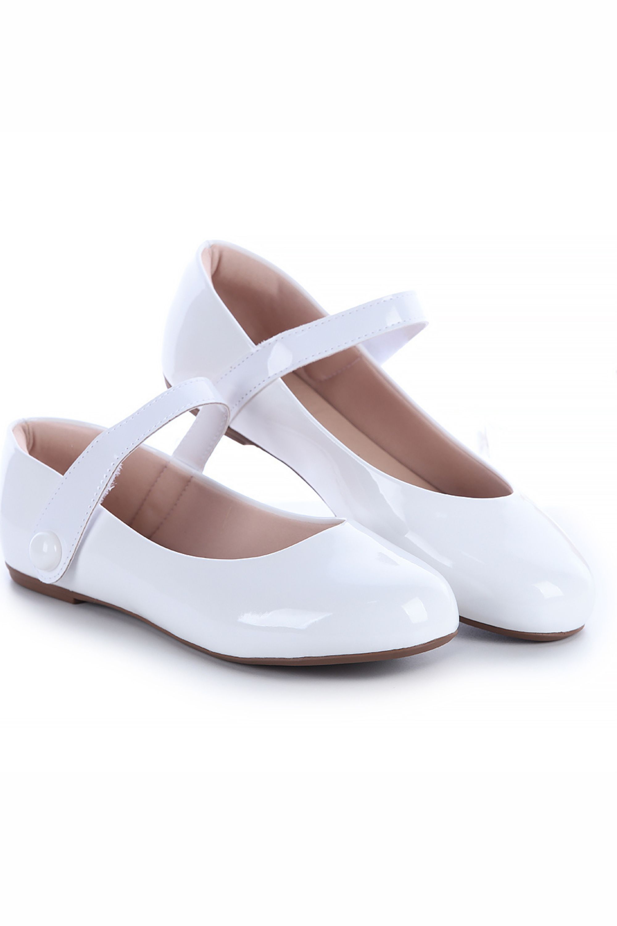 Sapatilha Infantil Maria Lua Boneca Branco Verniz