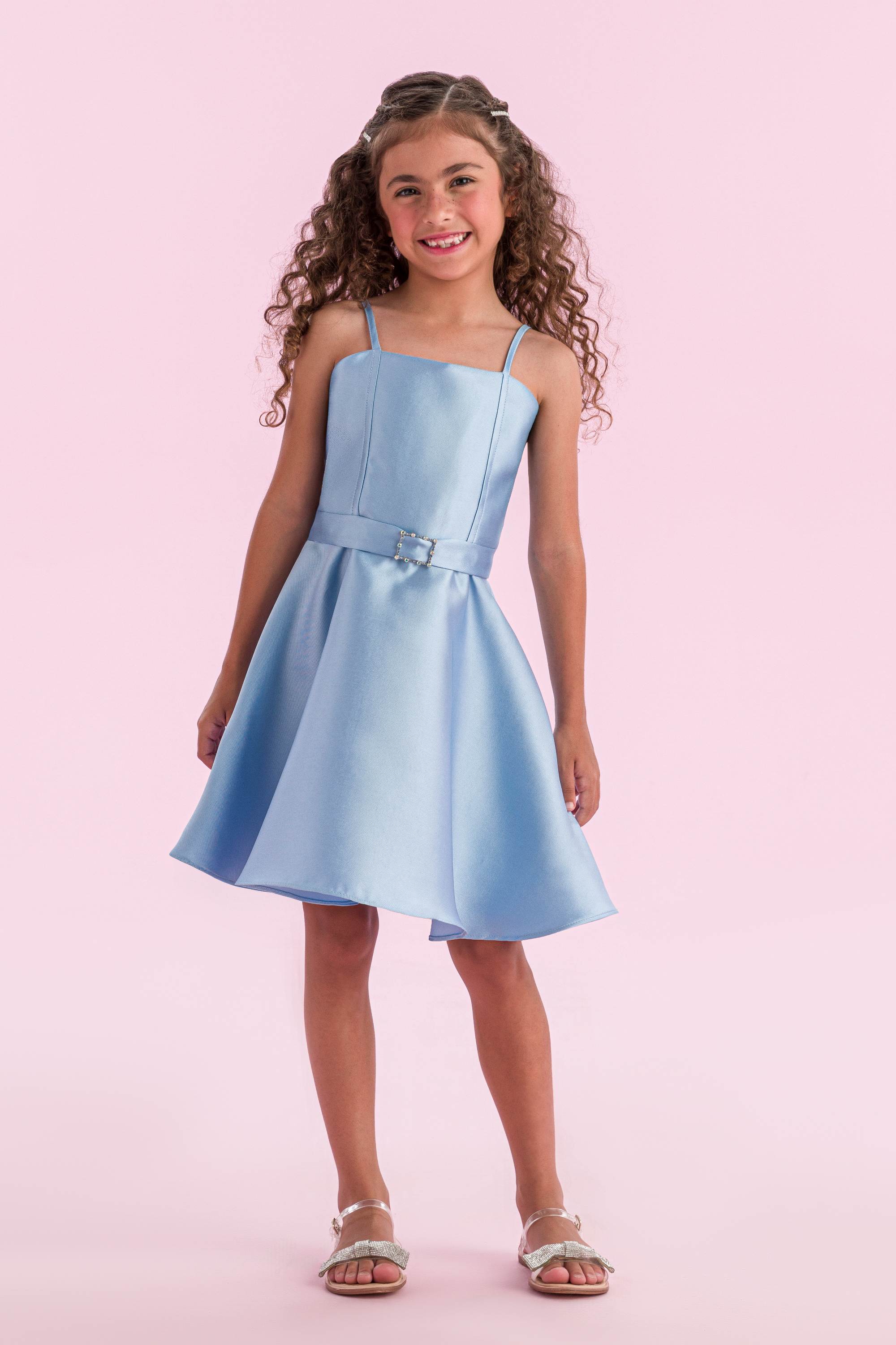 vestido festa infantil vestido de crianÇa azul