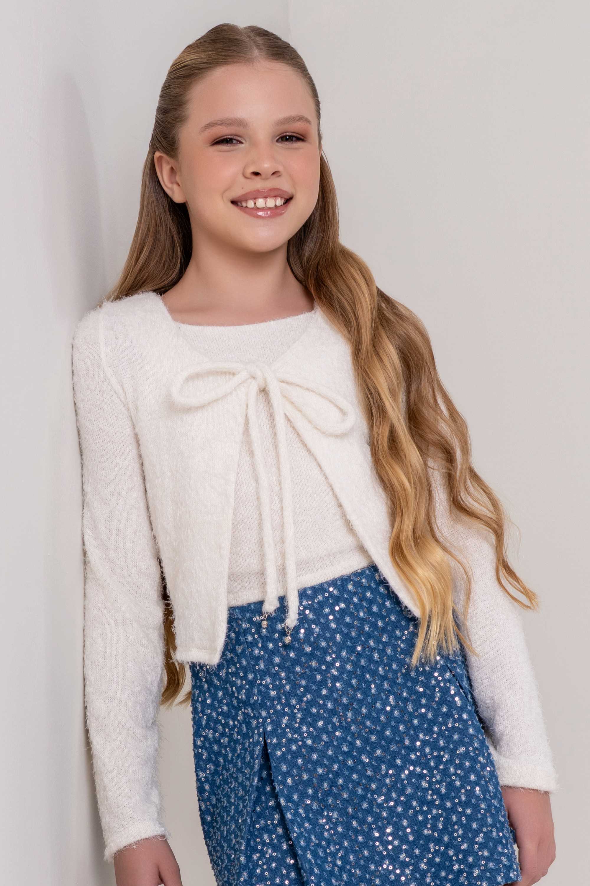 Conjunto Twin Set Juvenil Vanilla Cream Off-White