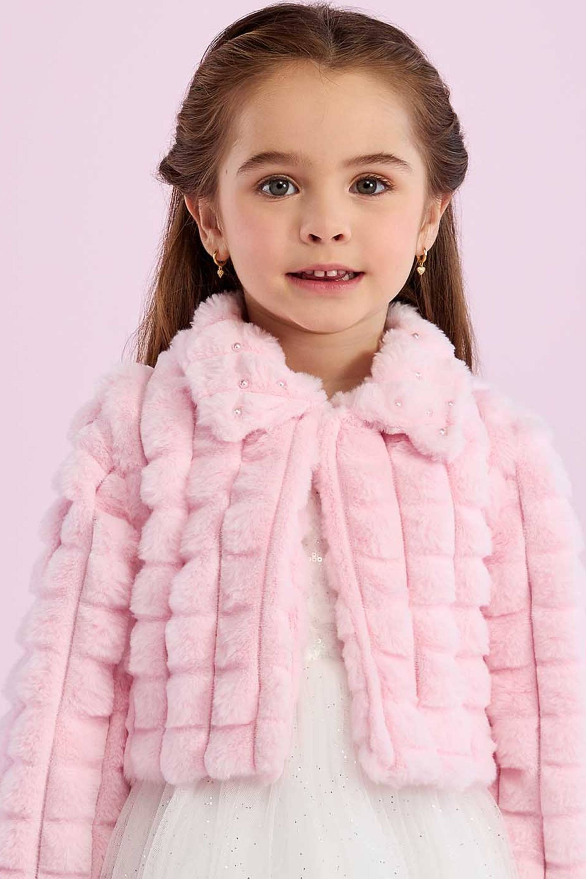 Casaco Bolero Infantil Petit Cherie Rosa