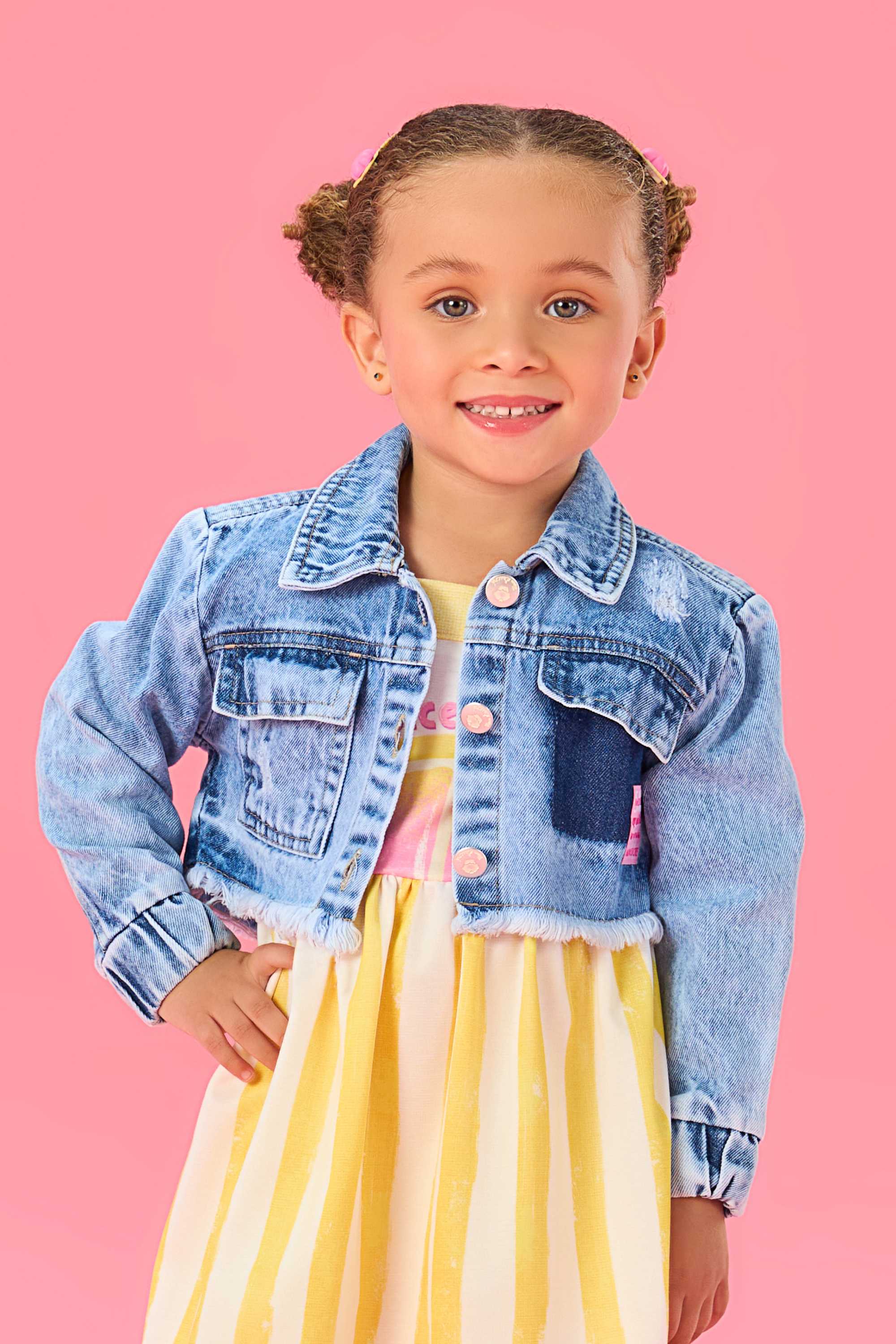 Jaqueta Jeans Com Manga De Moletom Infantil Jaqueta Jeans Com