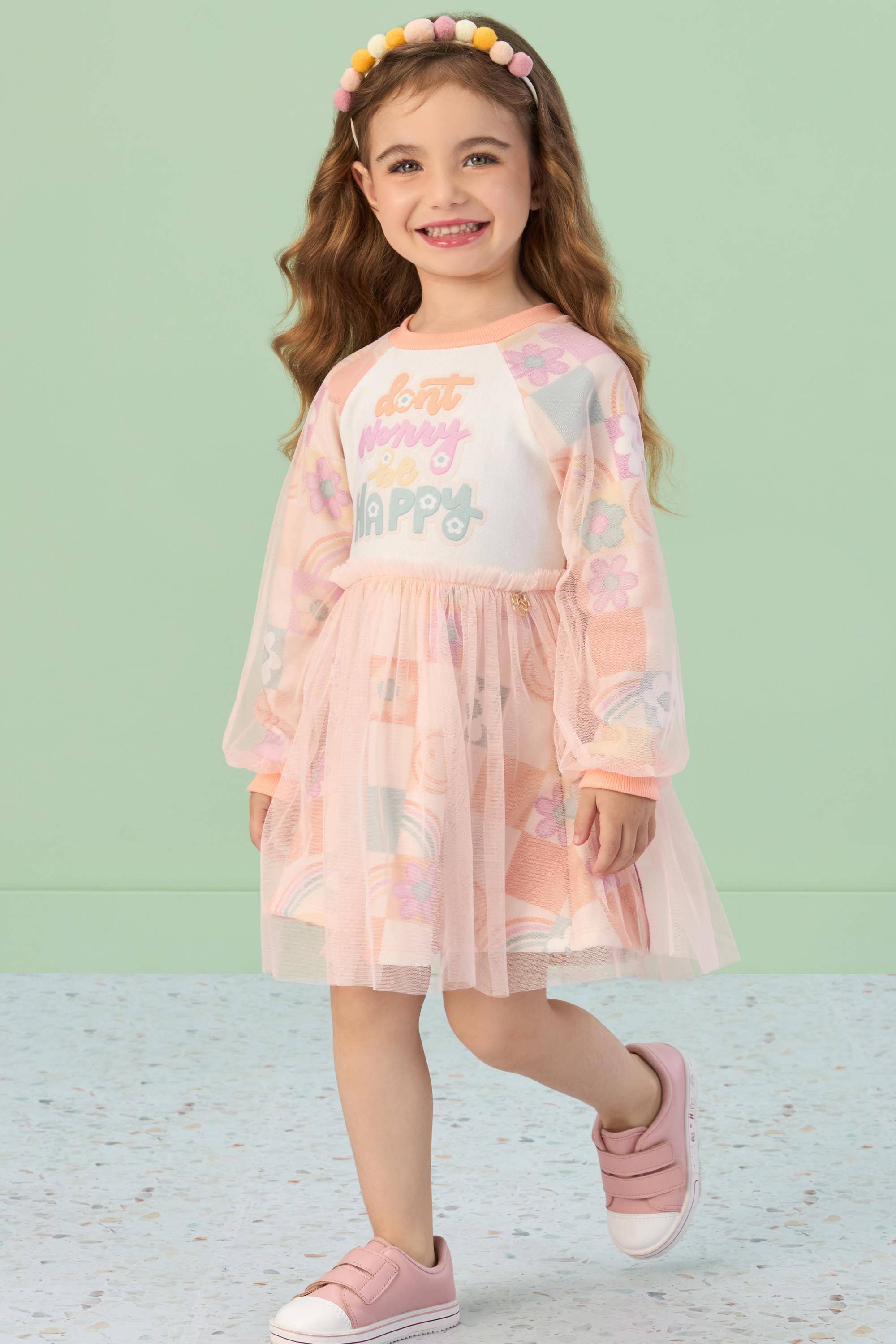 Vestido Casual Infantil Mon Sucré Groovy