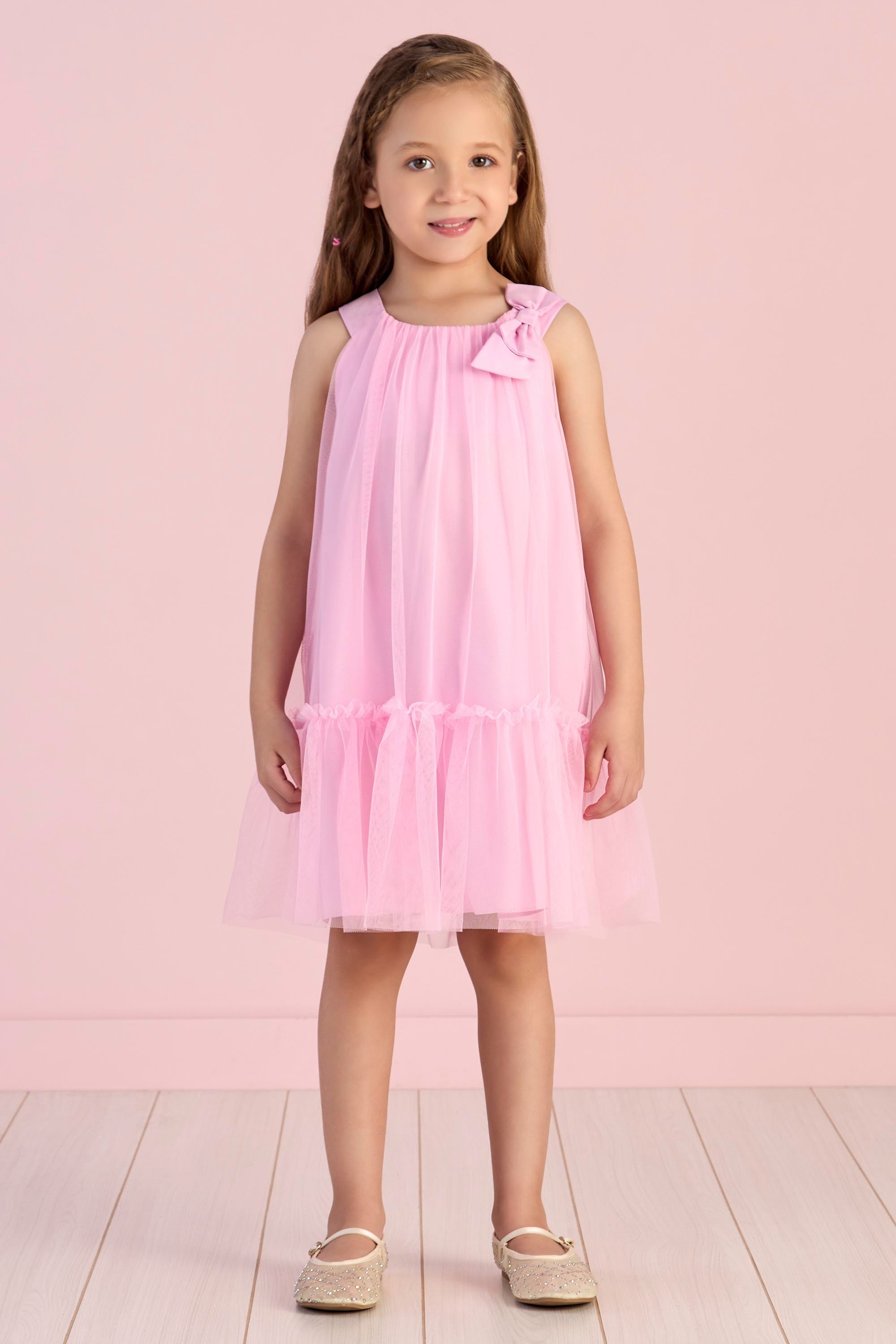 Mon Rosa Vestido Casual Mon Sucré Tule Rosa Funny