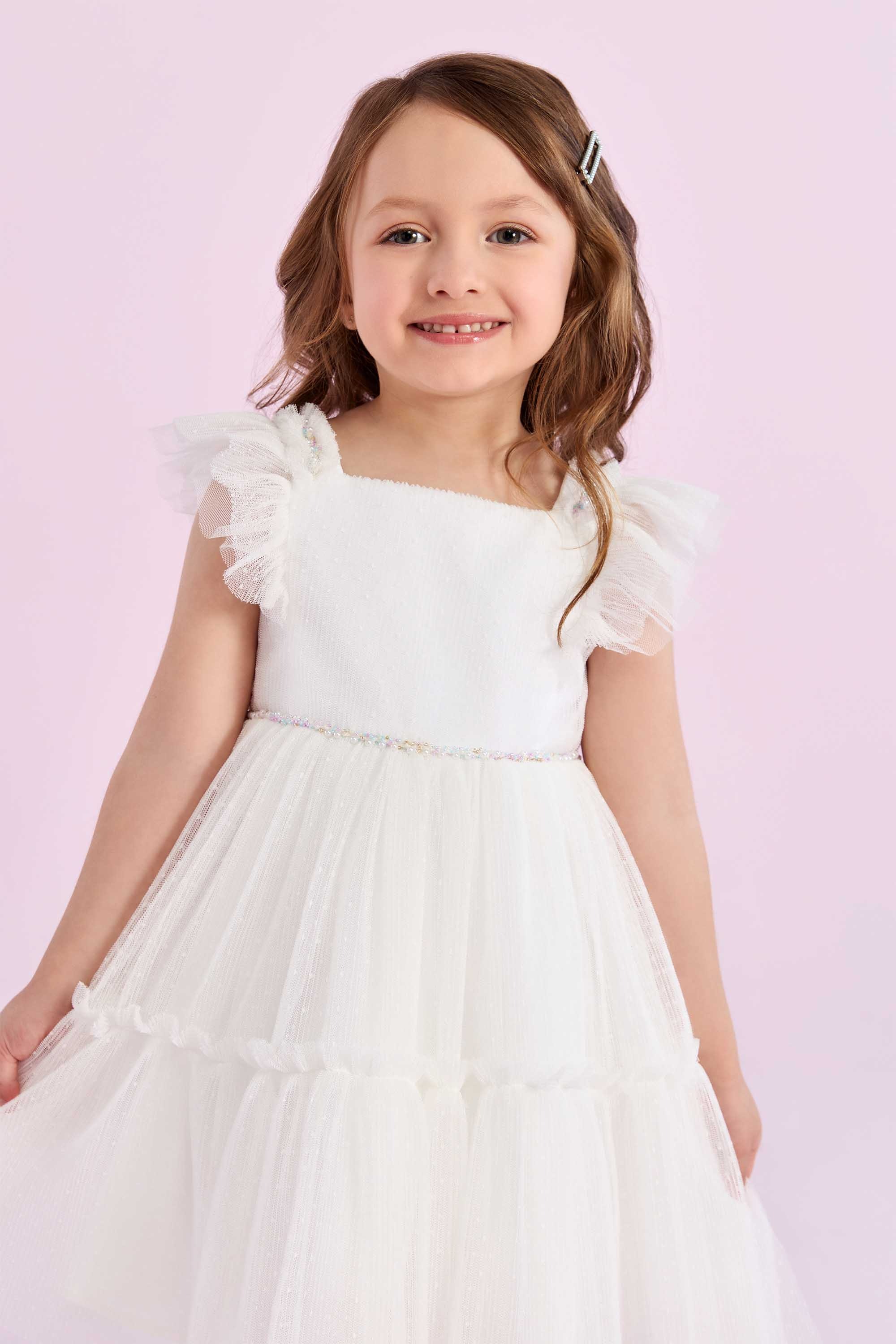 Vestido Festa Petit Cherie Off-white Ballerine