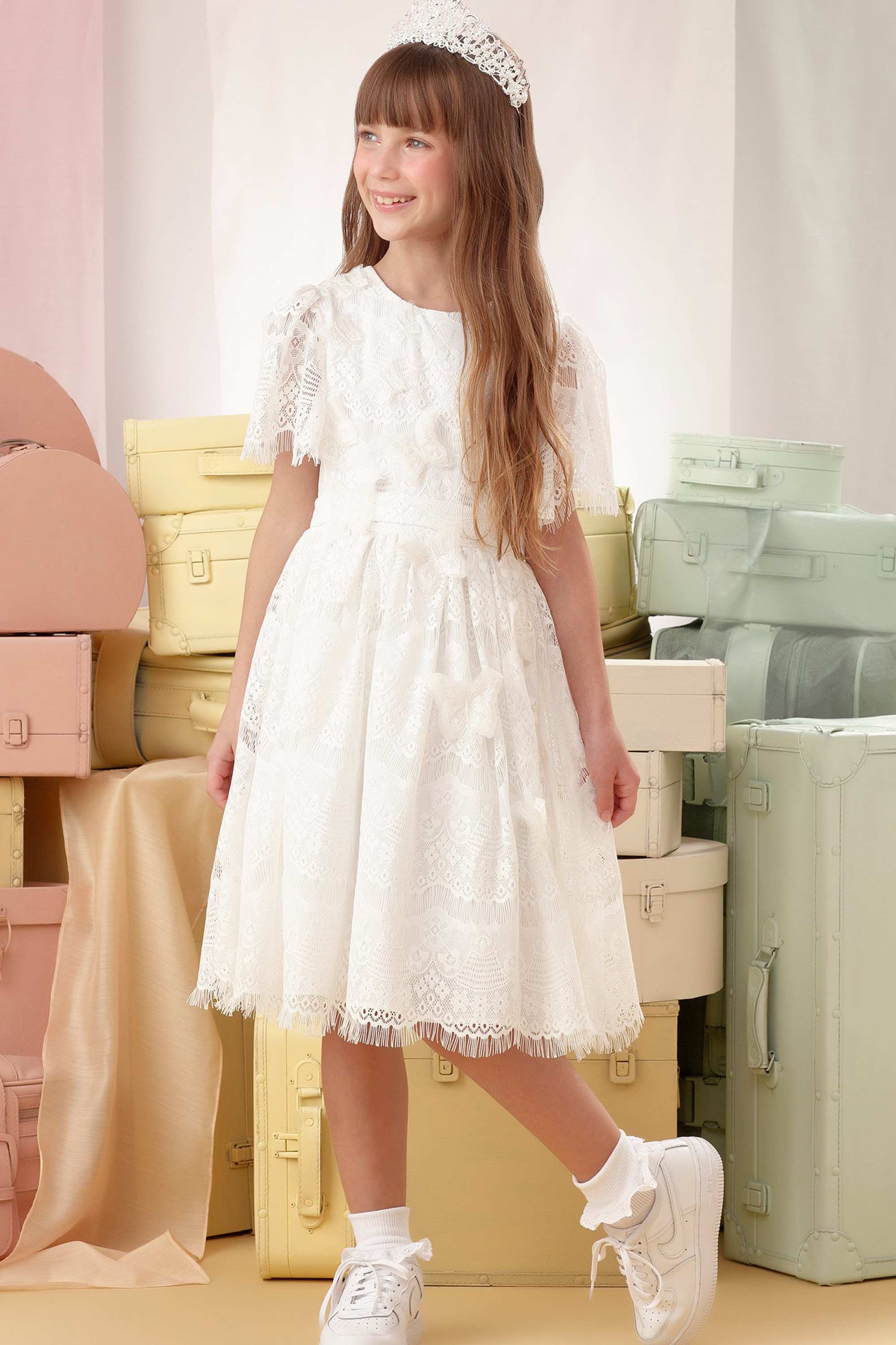 Vestido Festa Petit Cherie Off-White