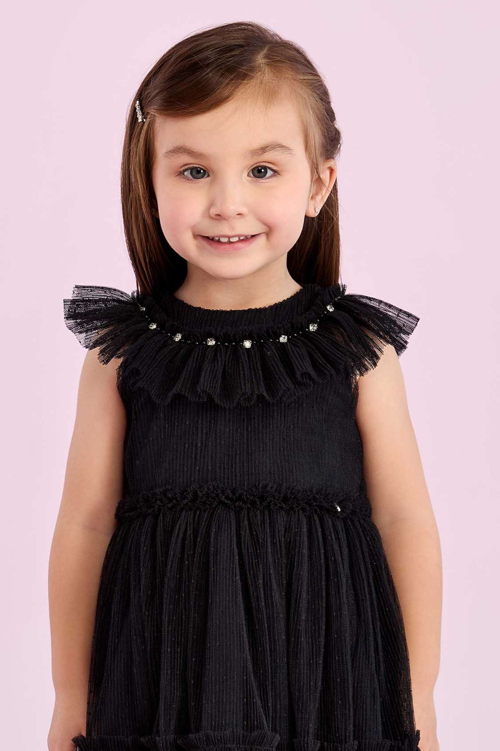 Vestido Festa Petit Cherie Preto de Tule