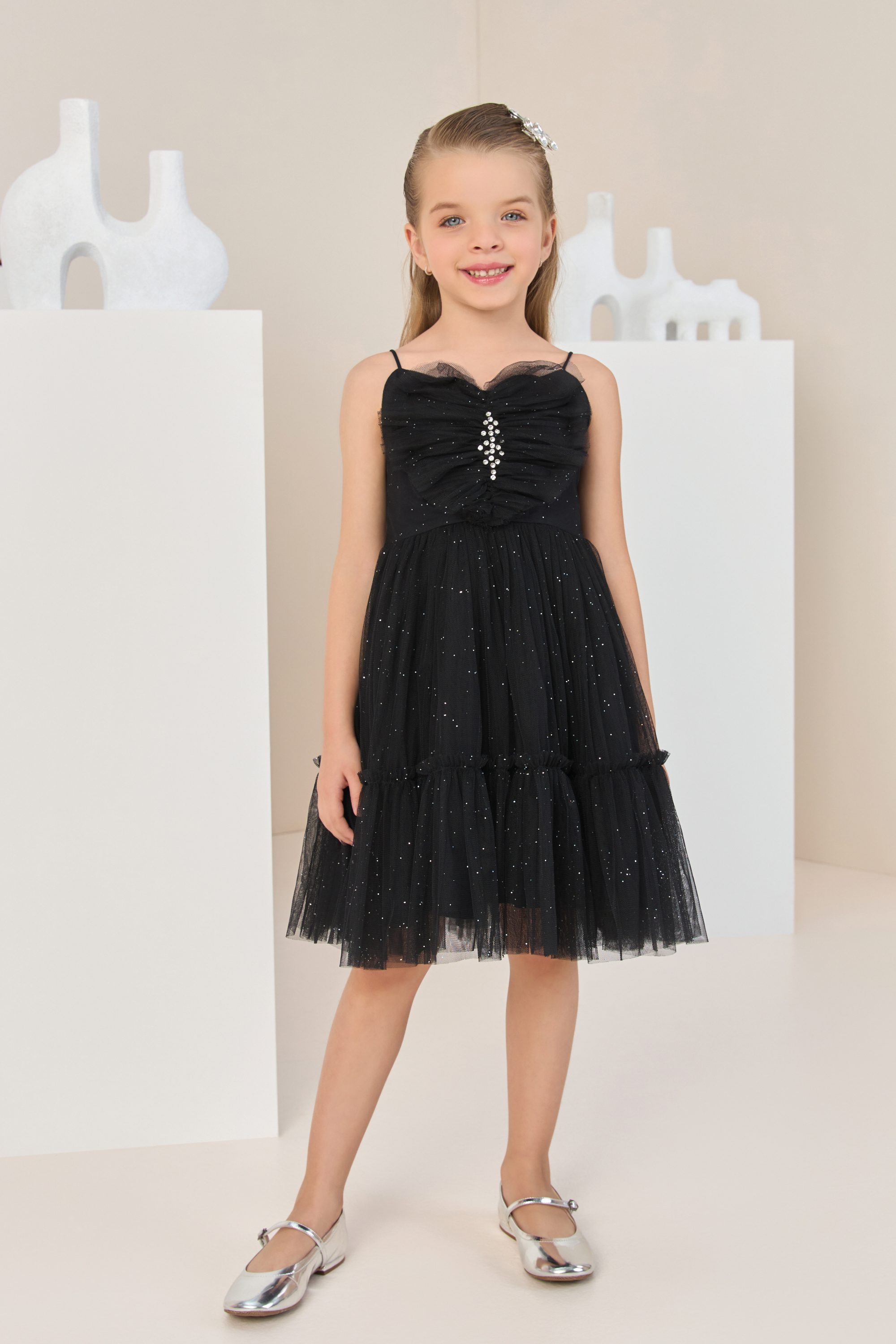♡JILTU petit frill dress BLACK♡ Vestido Festa Petit Cherie Preto Lovely Butterfly
