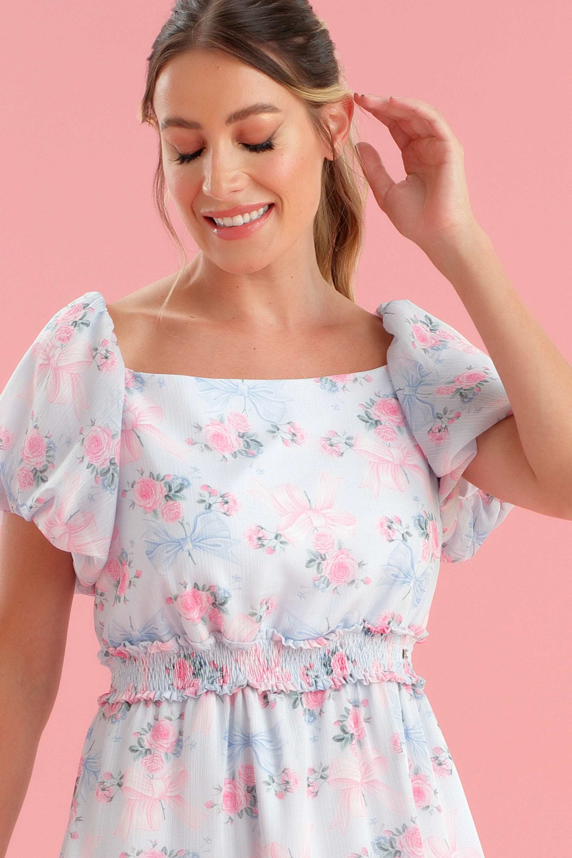 Vestido Mãe Festa Petit Cherie Romantic Garden